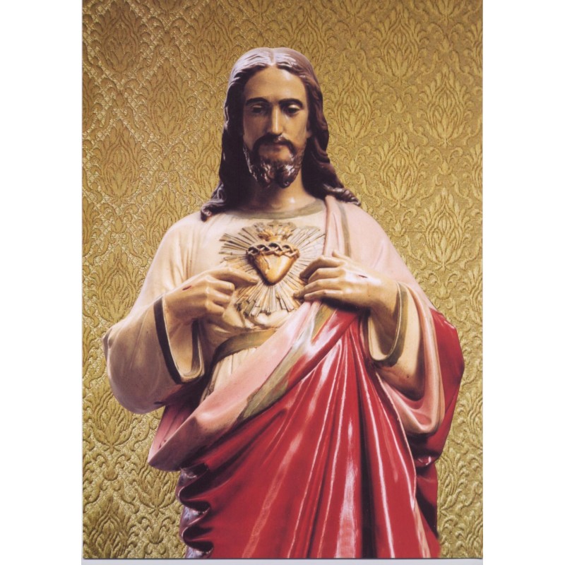 Postal del Sagrado Corazón de Jesús