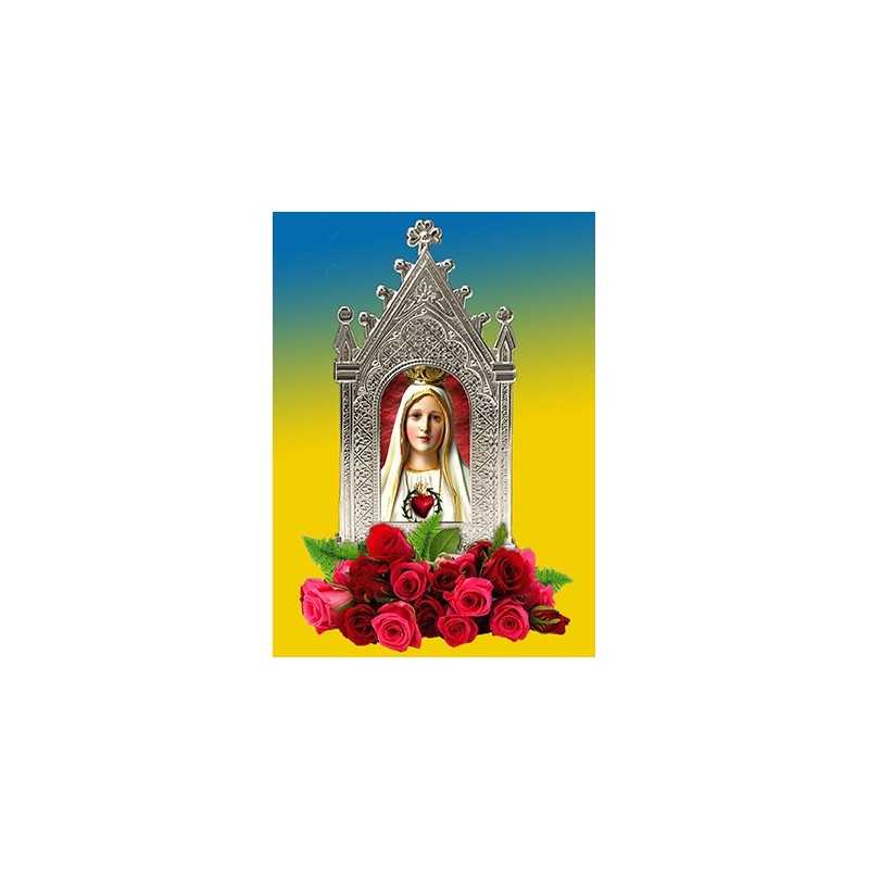 Cuadrito metálico Virgen de Fátima Cuadrito metálico Virgen de Fátima