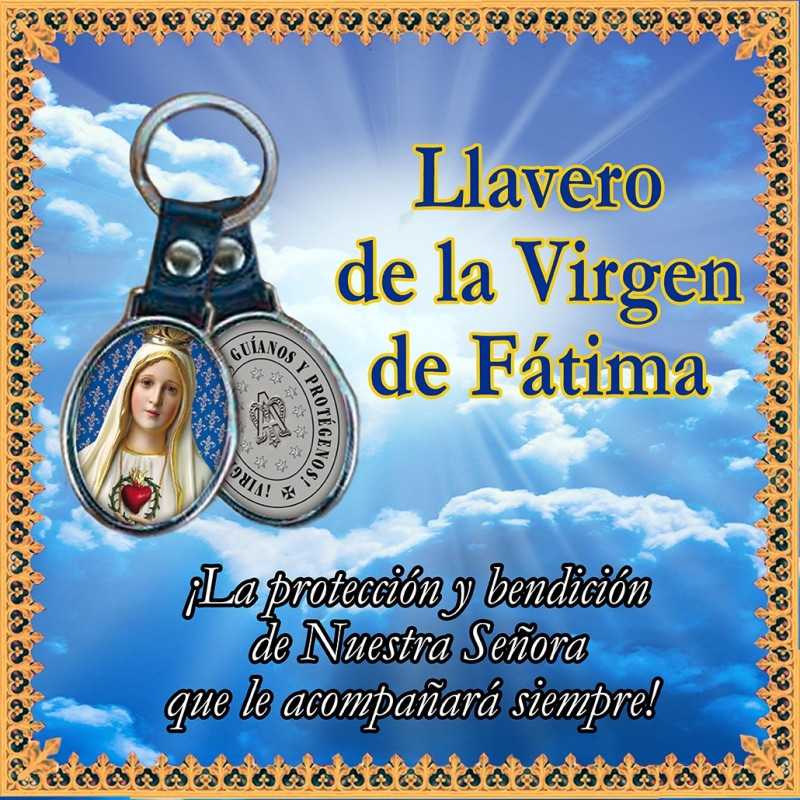 Llavero de la Virgen de Fátima
