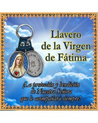 Llavero de la Virgen de Fátima