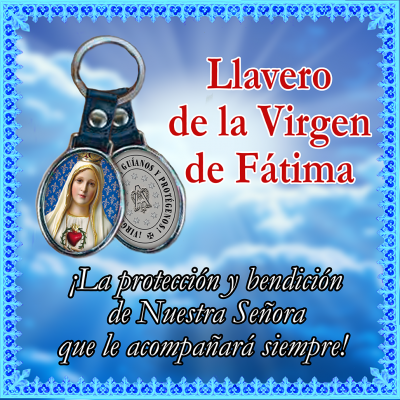 Llavero de la Virgen da Fátima