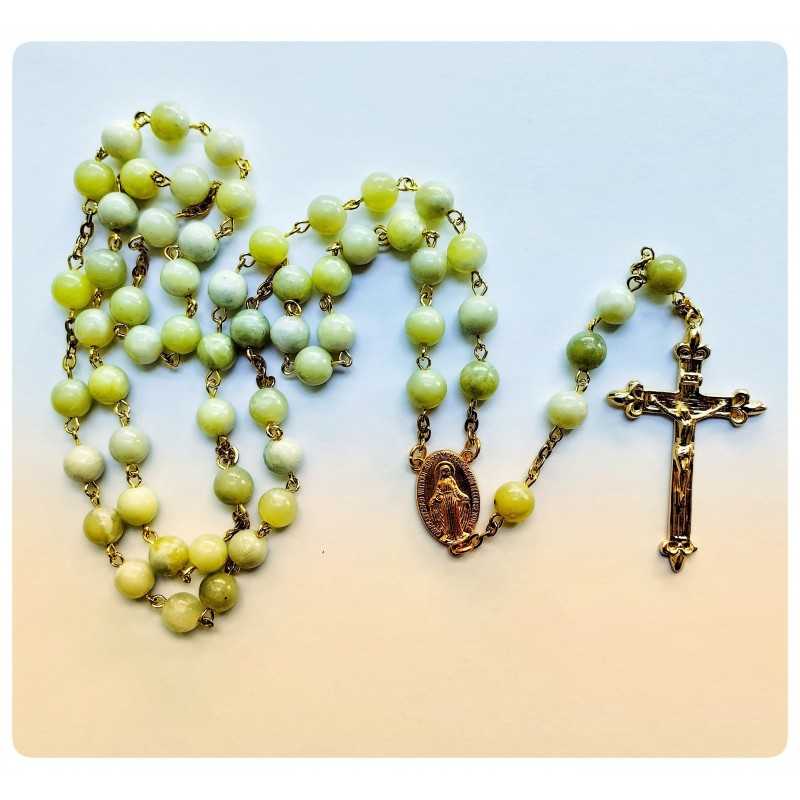 Rosario de jade verde 8 mm