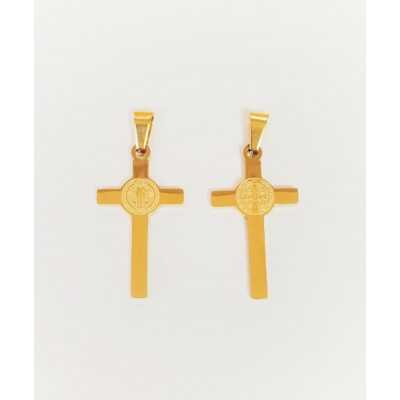 Cruz de San Benito (dorada) 4cm